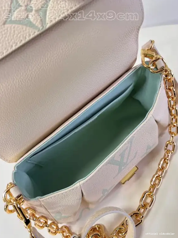 Official oldcobbler VUITTON FAVORITE-24-14-9cm LOUIS 0617